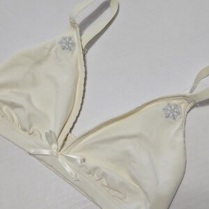 PINK Victoria's Secret Cream Pull Over Seamless Bralette Size M DD